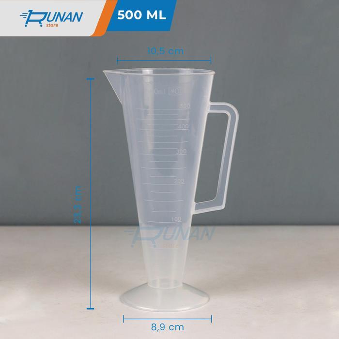 Gelas Ukur 100ml - Gelas Takar Jigger Plastik 100 ml - Measuring Cup