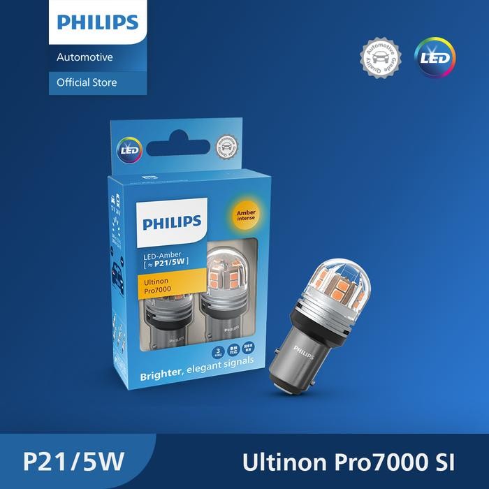 Ready Philips Led Ultinon Pro7000 P21/5W Amber (Kuning) - 11499 AU70.