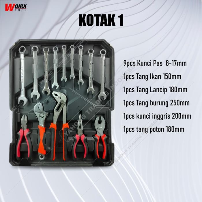 Kunci Sock Sok Set 187 Pcs Socket Tool Kit Woirx Tool