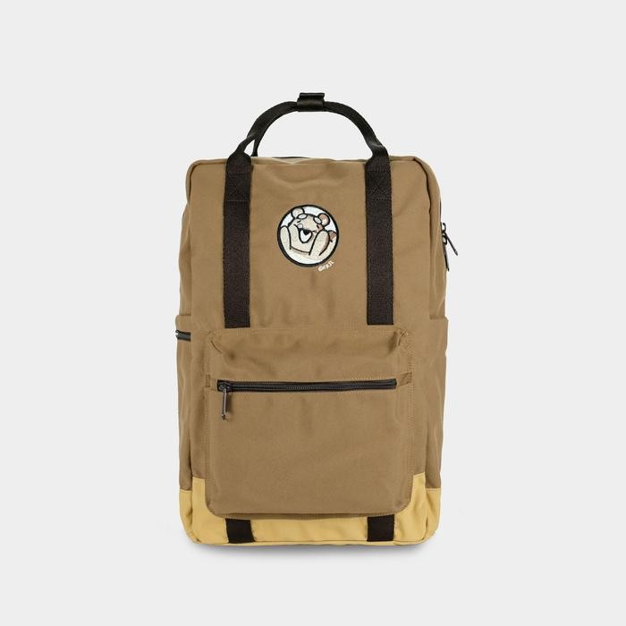 DISKON CRSL Choco Beibao Backpack Ransel Sekolah Kampus Tas Laptop Punggung Canvas READY STOCK