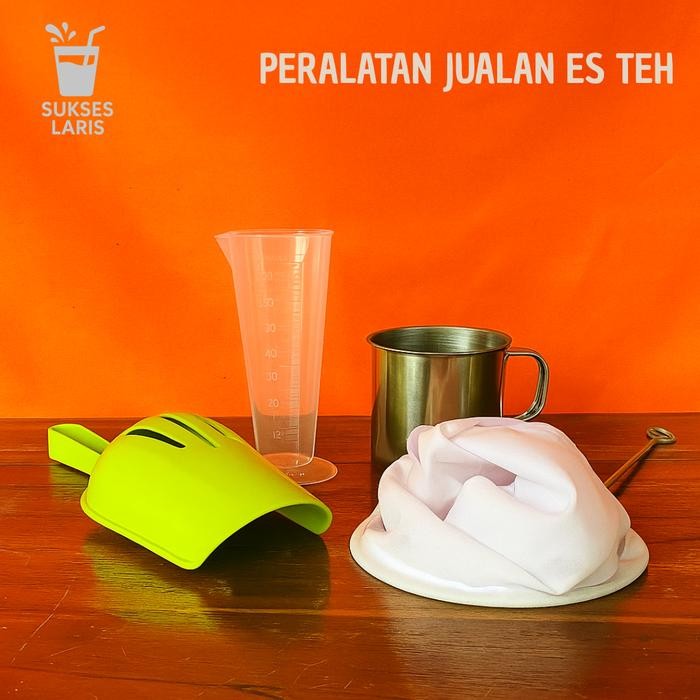 SARINGAN + SEKOP ES SARINGAN TEH GELAS TAKAR CANGKIR