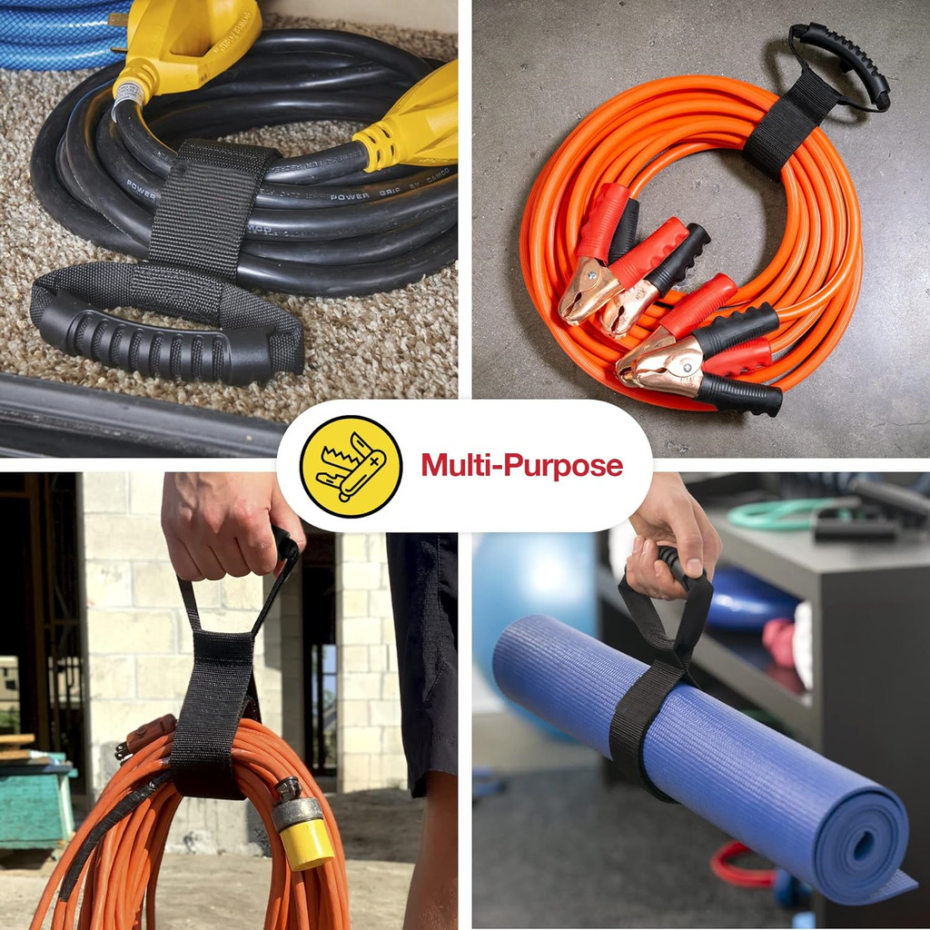 Kerokuru Cord Organizer Holder with Handle Wire Manager Power Cord Management Nylon Heavy Cord