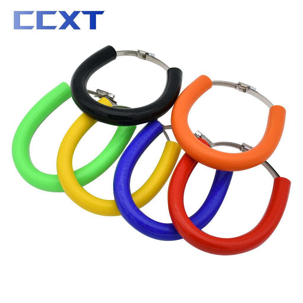 Universal Motorcycle Silicone Exhaust Protector Can Cover For Honda CR250 CRF230F CRF250R CRF250X CR