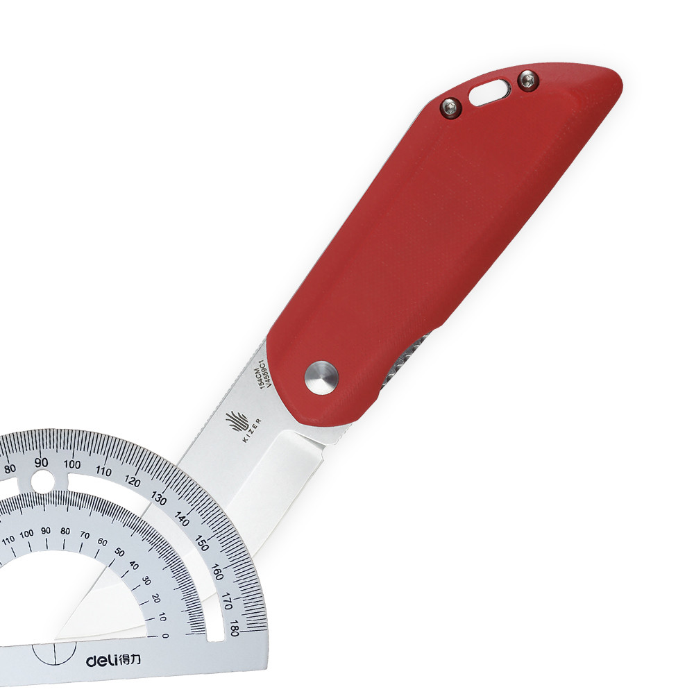 Kizer Folding Knife Comfort V4559C1 2022 New 154CM Blade Tactical Knife Red G10 Handle Flipper Hunti