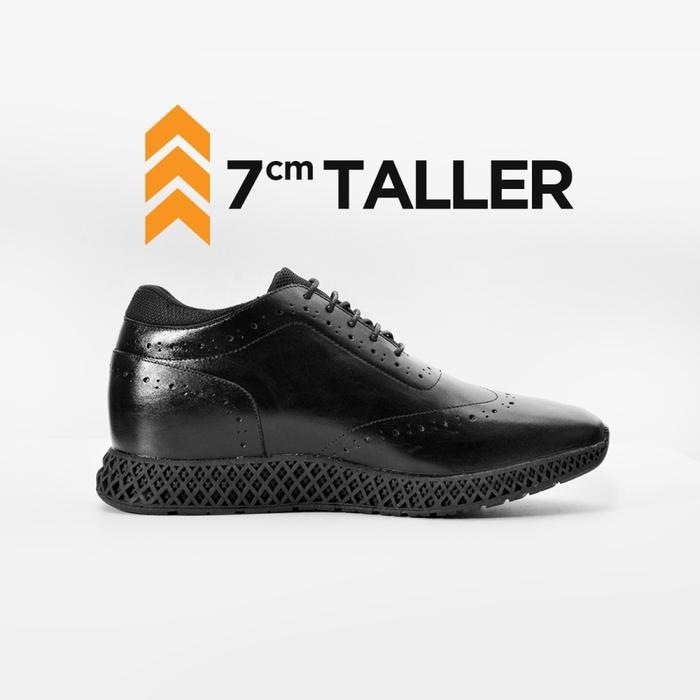 KEEVE KBC 200 SEPATU SNEAKERS PENINGGI BADAN PRIA CASUAL SHOES BLACK SNEKERS HITAM