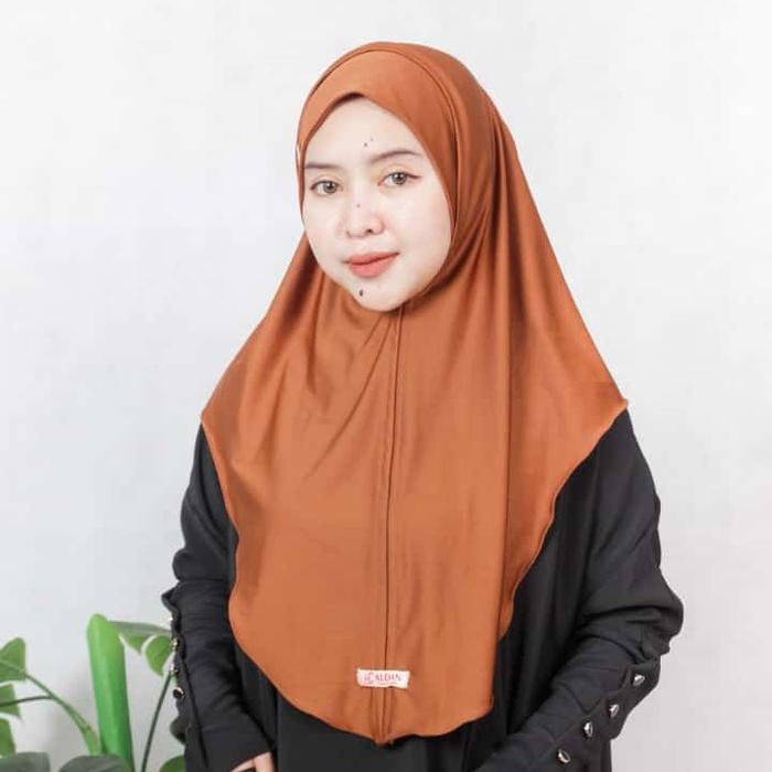 ASLI (BERGO LESTI DEWASA)Hijab bergo instan dewasa,hijab instan Jersey,bergo Lesti kejora,hijab
