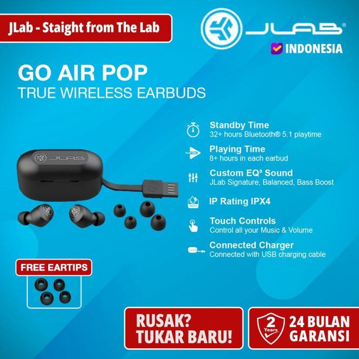 Jlab Go Air Pop True Wireles Earbuds Tws Headset Earphone Goair