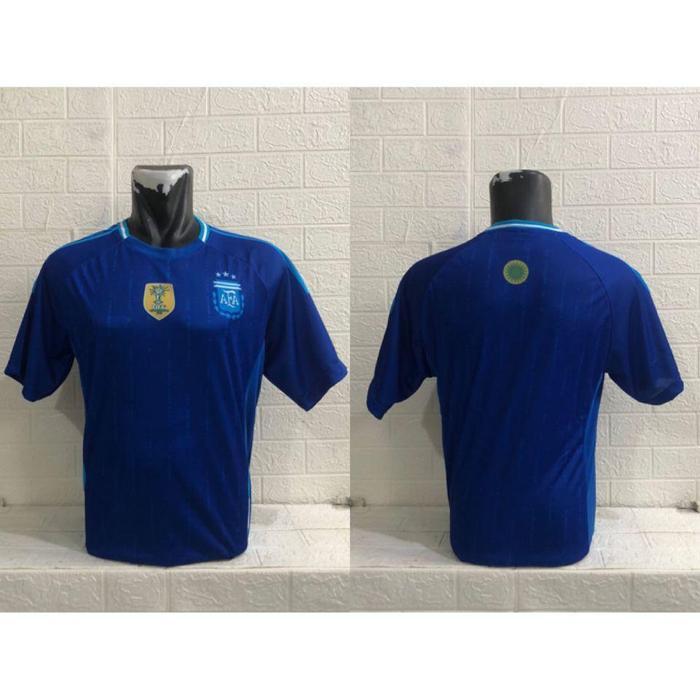 Sale Jersey Sepak Bola Futsal Eropa Printing Polosan Biru Dongker Glossy 1