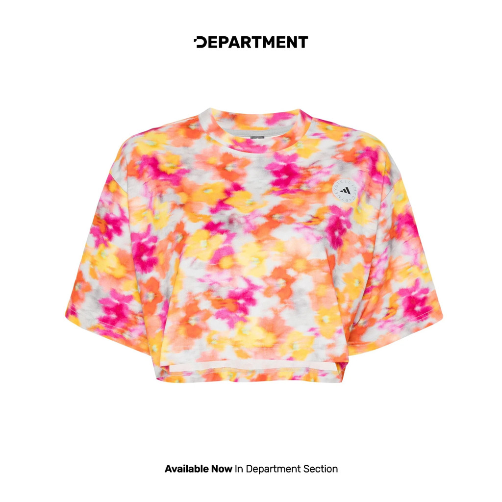 ADIDAS Crop Top Wanita STELLA MCCARTNEY PRINTED JD8619 ORIGINAL