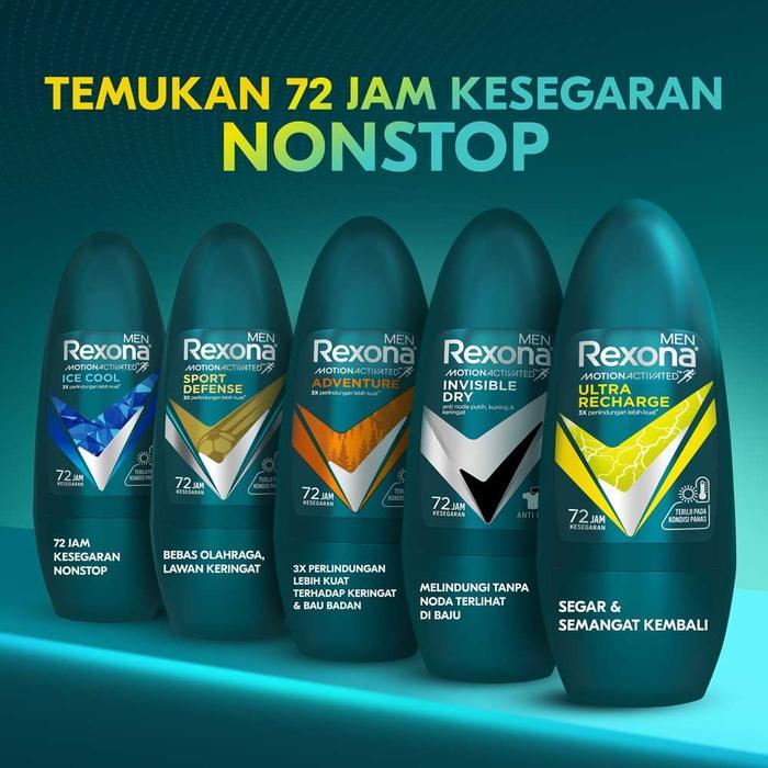 i0cc- Rexona Men Deodorant Anti-Perspirant Ultra Recharge Roll On 45Ml