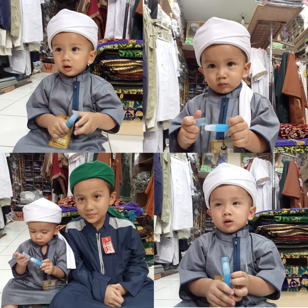 Peci Imamah Anak Permanen 1,5 Meter Anak-anak Sorban Imamah 3 Meter Sorban Kyai Imamah Kian Santang 