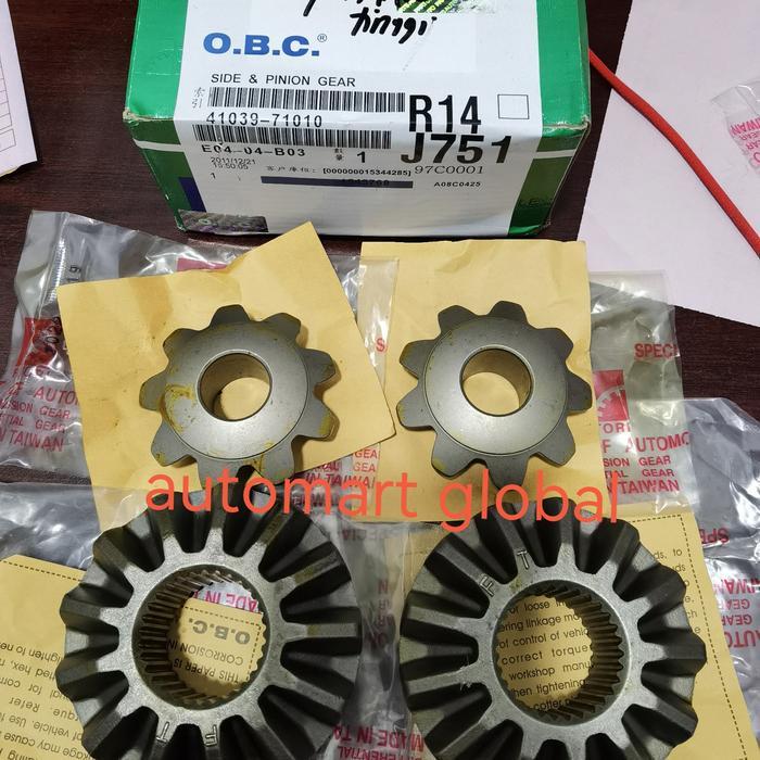 Baru Gigi Gardan Depan Hilux Doble Cabin Set 4Pc 41039-71020 71010 Ori Berquality