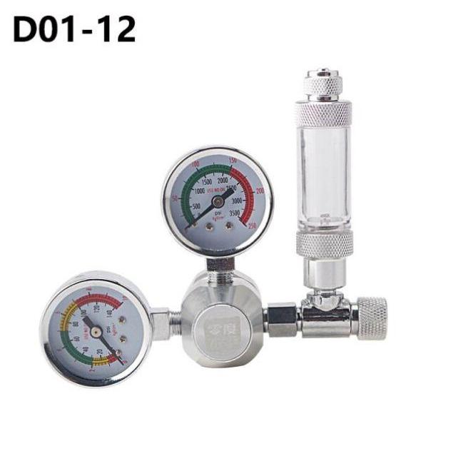 Regulator Co2 Tabung Co2 Wyin D01-12 Regulator Co2 Bubble Counter tabung reducing valve kran