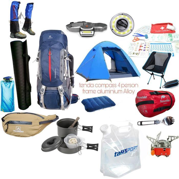 Paket Alat camping, Paketan Alat naik gunung lengkap Paket B