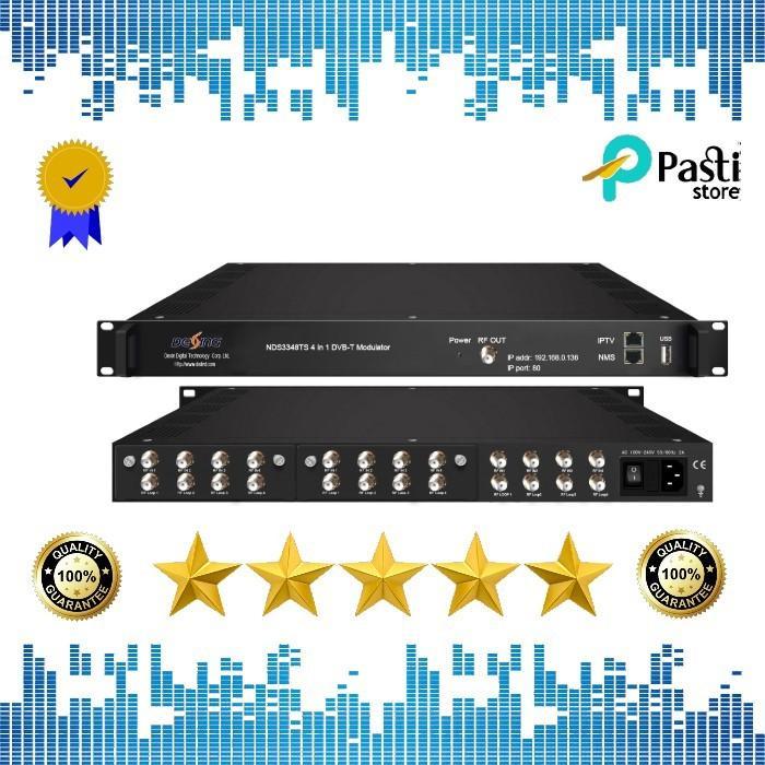 DEXING NDS3348TS TRANSMODULATOR MODULATOR DVB-T 8 DVBS2+4 DVBT INPUT PROMO TERMURAH