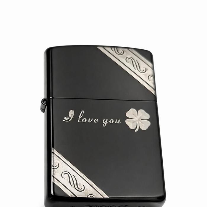 Jual Rugi Baru Pemantik Elektrik Motif Ily Black Ice Plus Box