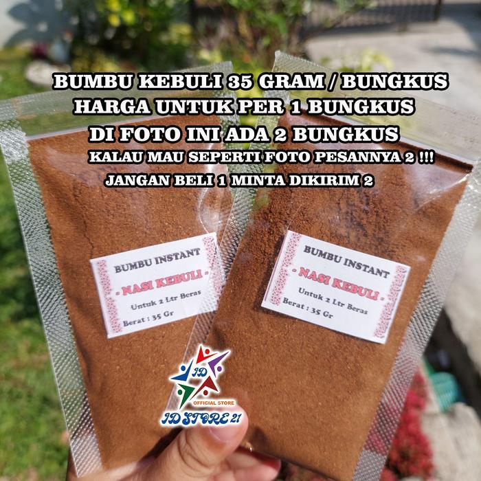 NEW Bumbu Nasi Kebuli Mandhi Briyani Instant Untuk 2 Liter Beras 35 Gr Bawang Penyedap Bombay Sapi