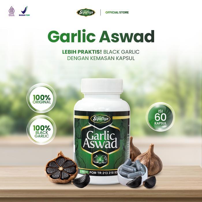 READY Black Garlic Aswad - Kapsul Bawang Putih Kaya Antioksidan Jaga Kesehatan Tubuh Black Garlic