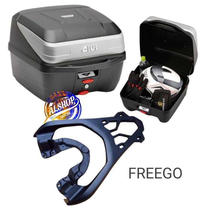 BERKUALITAS PAKETAN BOX GIVI B32N B32 N NTL DAN BREKET BOX YAMAHA FREEGO FREGO Fullface Helm