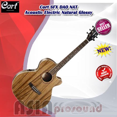 TERBARU Gitar Akustik Elektrik Cort SFX DAO NAT Natural Glossy