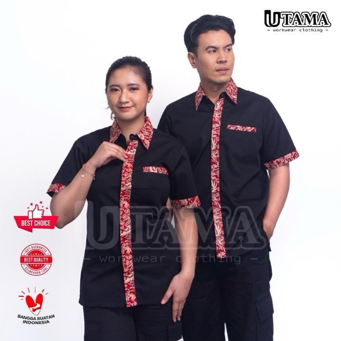 Kemeja Kerja Batik Bebek Sinjay - Seragam Bebek Harissa - Seragam Driver - Seragam Kerja Pegawai