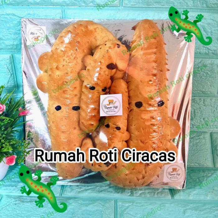 ROTI BUAYA 25CM SEDANG SEPASANG ACARA ADAT PERNIKAHAN CROCODILE BREAD
