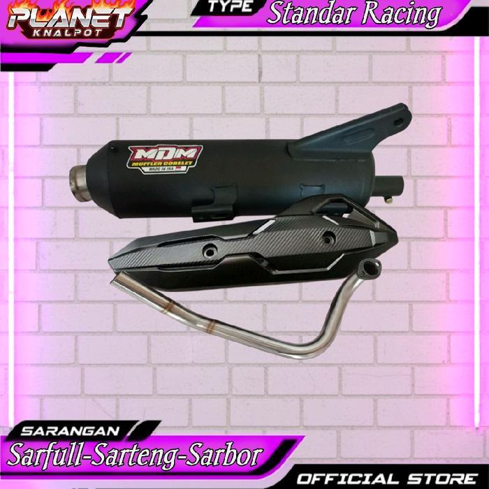 KNALPOT MDM MERAH BEAT, MIO, VARIO, AEROX, PCX, NMAX, SCOOPY DLL