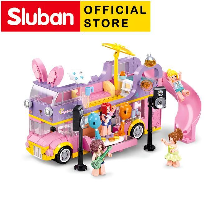 Sale Mainan Brick Sluban Mobil Rv Theater Car Music B1165