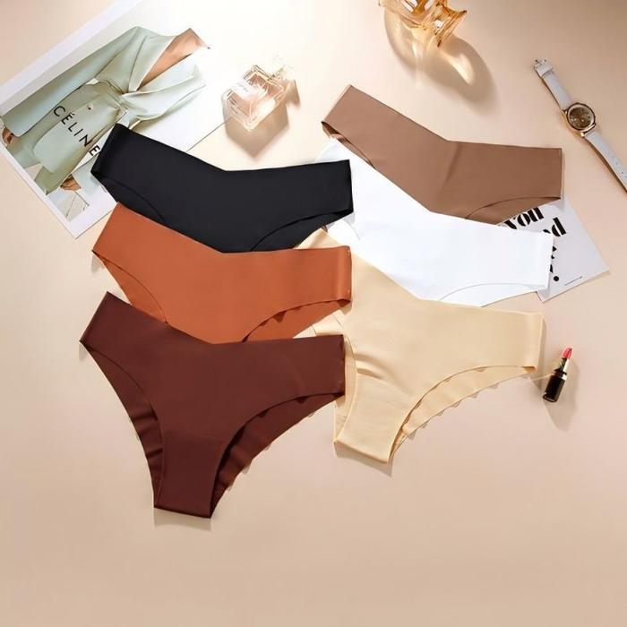 JC132 Celana Dalam Wanita Seamless V Shape Wireless CD Sexy Tipis Lembut Lebar