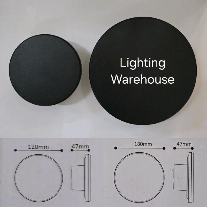 Lampu Dinding Waterproof Outdoor Indoor Led Wall Lamp Vacolux Vl-4013R 9W 12W Changeable Cct