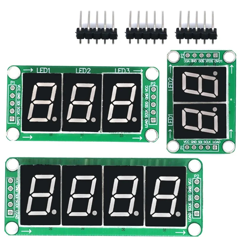 74HC595 Static Drive LED Display Module - 2/3/4-Digit 7-Segment Digital Tube with 74HC595 Shift