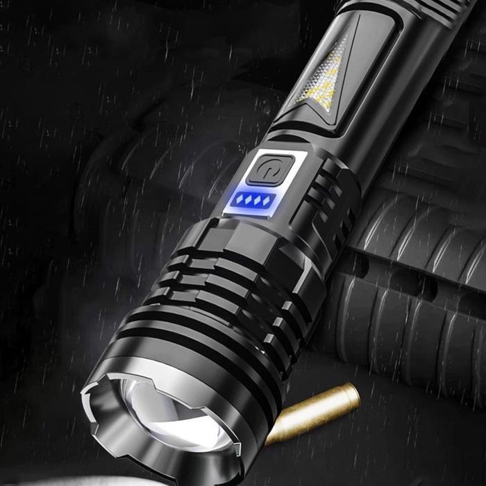 Ready Senter Led Super Terang Berdaya Tinggi Jarak Jauh Anti Air Senter Led 20000 Lumens Original
