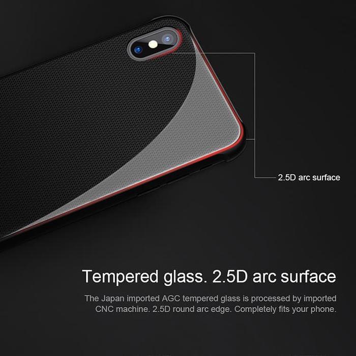 - 07 Nillkin Back Case (Tempered Magnet Case) - Apple Iphone X / Iphone 10