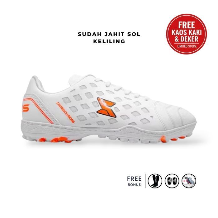Ortuseight - Sepatu Futsal Minisoccer Original Resolution Free Kaos Kaki & Deker Sudah Jahit Sol