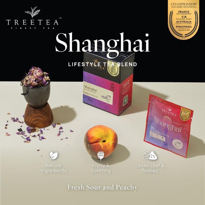 Shanghai - Tree Tea Box Tea Blend Peach Flavour Natural Organic
