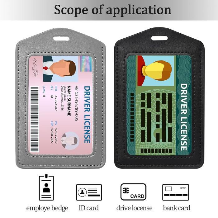 Id Card Case Kulit / Name Badge Kulit / Id Card Plate / Name Tag Kulit