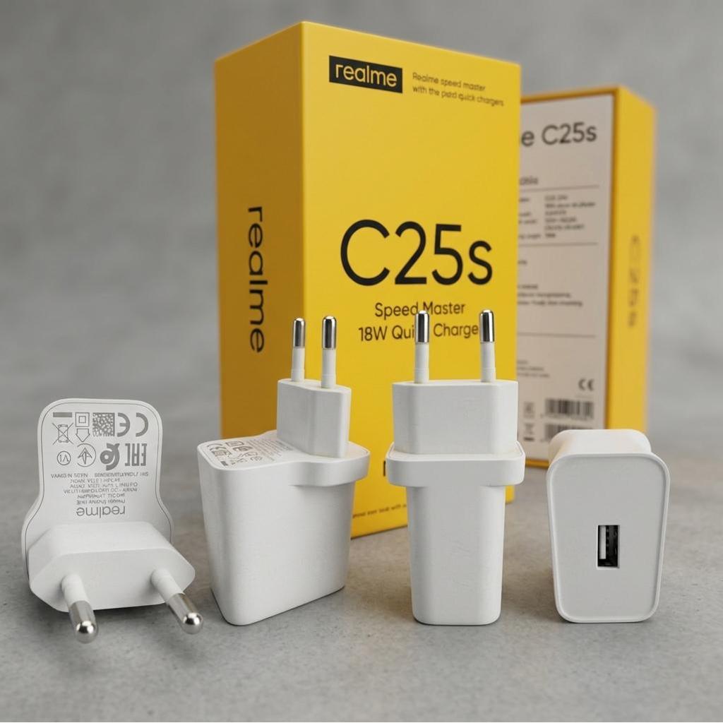 Charger Realme OP92JAEH Original Second Fast Charging 18W 9V 2A Cocok Realme C25s