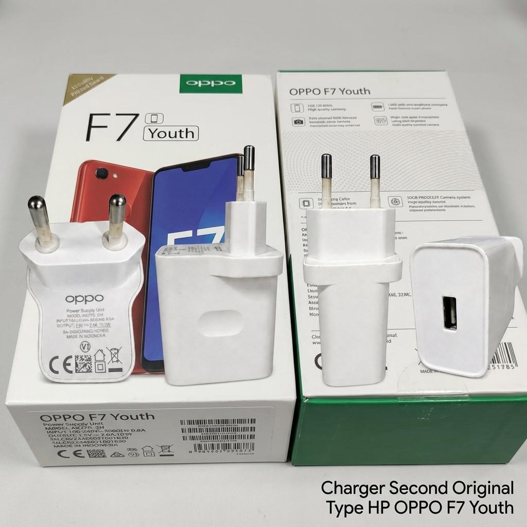 Batok Cas OPPO OP92CAED Ori Second Fast Charging 18W 9V 2A Untuk OPPO F7 Youth