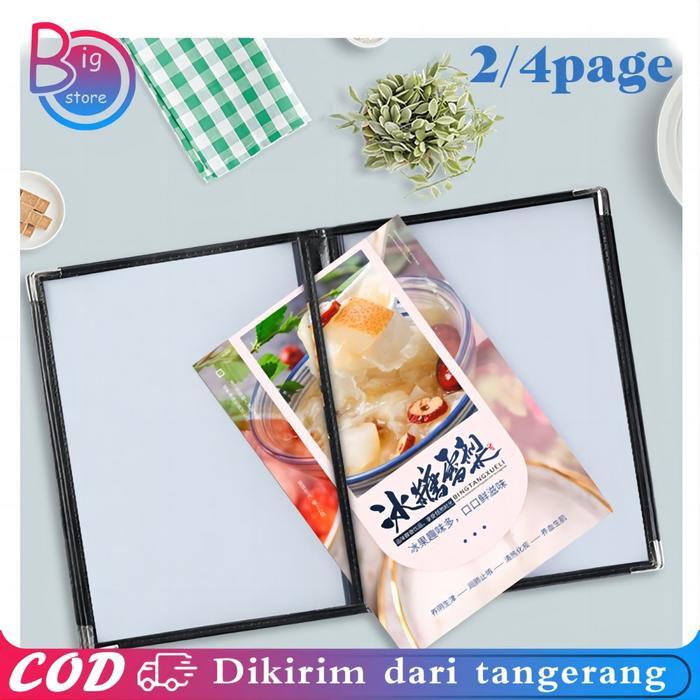 Buku Menu Restoran A4 Sampul Buku Menu Hitam Cover Menu A4 Cover Buku Menu