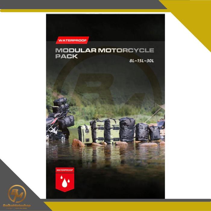 Rhinowalk Mt22Xxbk - Waterproof Modular Motorcycle Packs 8L15L30L Terbaru 