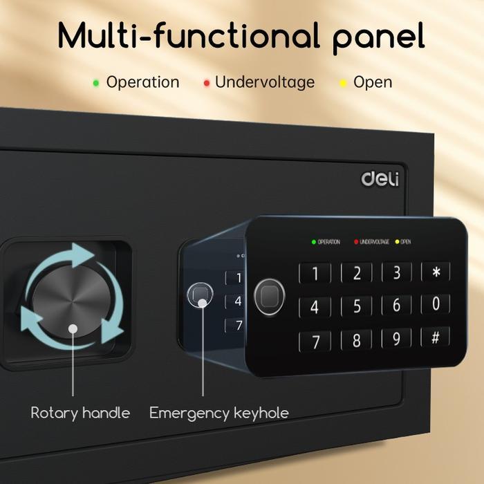 Deli Safe Box - Brankas Digital Et531 Brankas Dokumen Brankas Uang Black