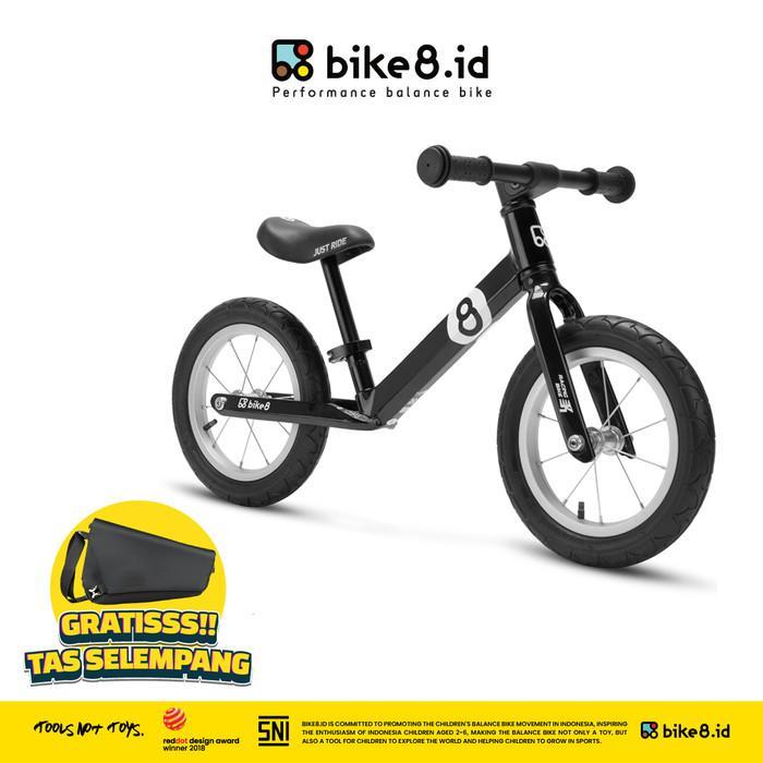 BIKE8Balance Bike / Push Bike - Sepeda Anak - Black