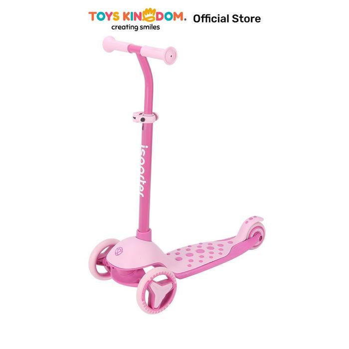 Toys Kingdom Paso Skuter Isporter M3Z - Pink Skuter Anak Roda Tiga Outdoor Sport