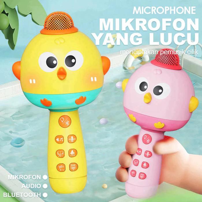KIDSFRIENDLY Mainan Karaoke Anak Perempuan Bayi Mainan Mikrofon Anak Mikrofon Nyanyi Bluetooth