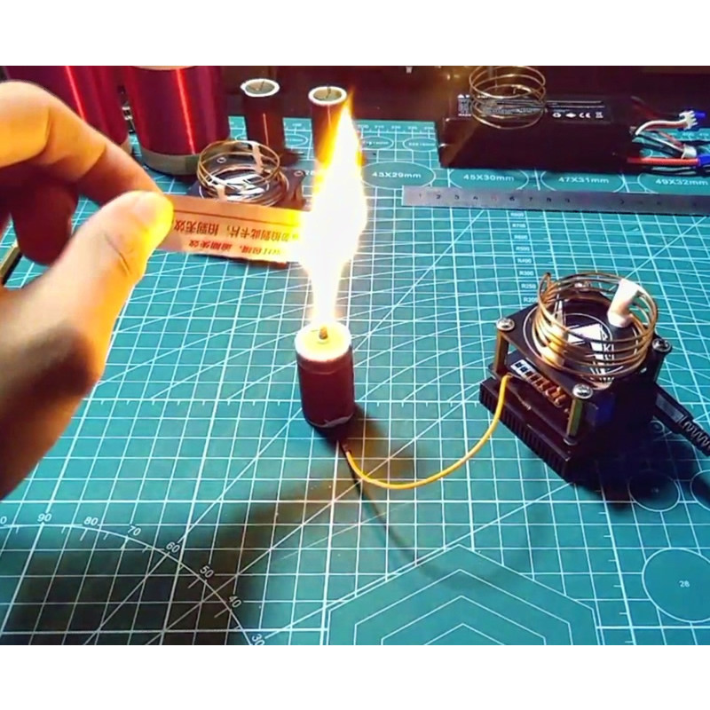 Tesla electronic candle plasma candle HFSSTC Tesla coil high frequency plasma technology