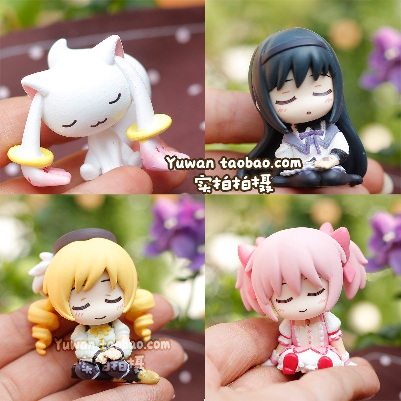 Mahou Shoujo Capsule Toys Kawaii Anime Figure Kaname Madoka Tomoe Mami Akemi Homura Doll Model