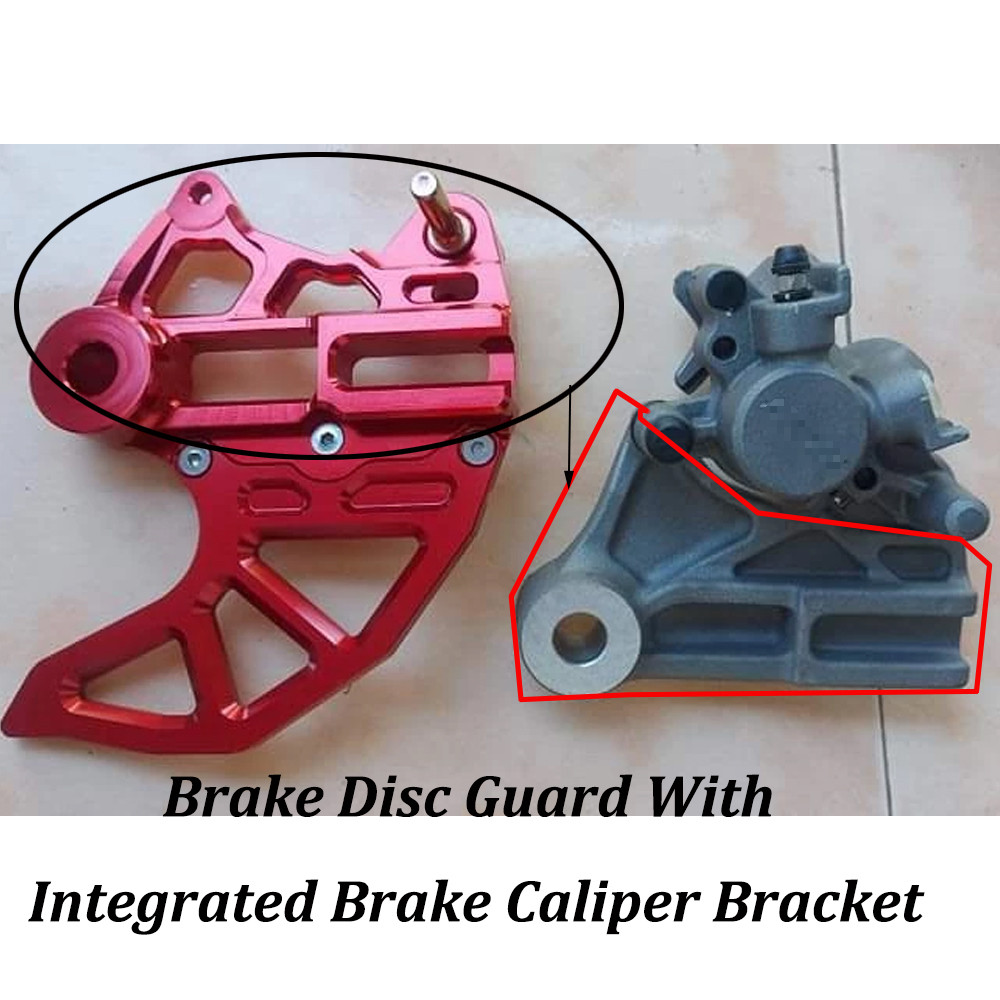 CNC INTEGRATED REAR BRAKE DISC GUARD PROTECTOR FOR HONDA CRF250L CRF250M /S CRF300L CRF 250L 300L