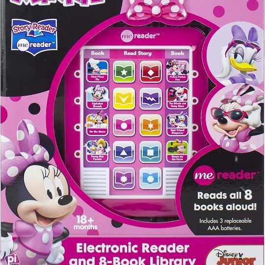 Disney Junior Minnie Mouse Electronic Reader and 8 Book Library