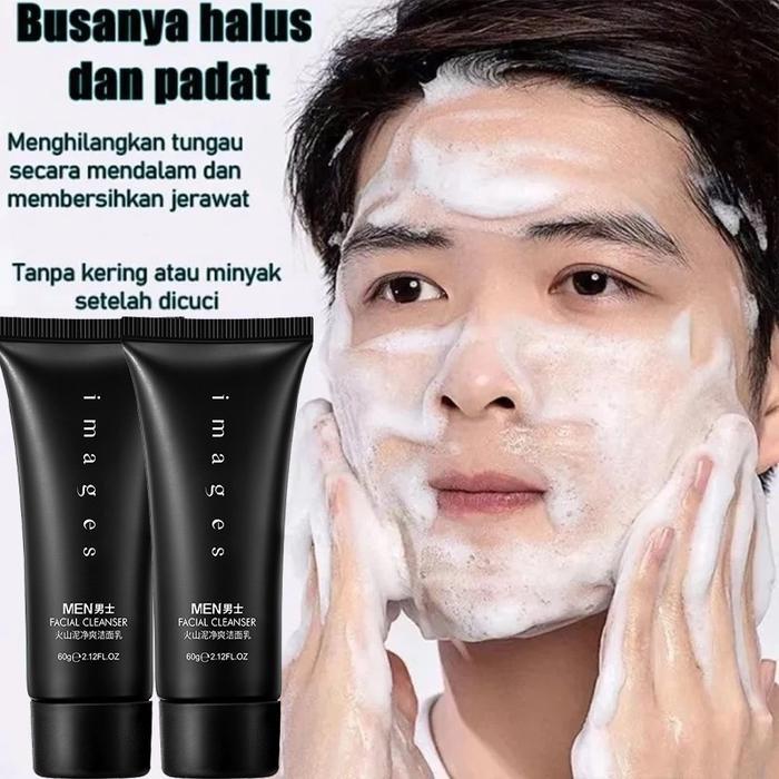 Pembersih Wajah Pria PembersihWajah Jerawat Pemutih Wajah PriaTungau Pembersih Jerawat Dan