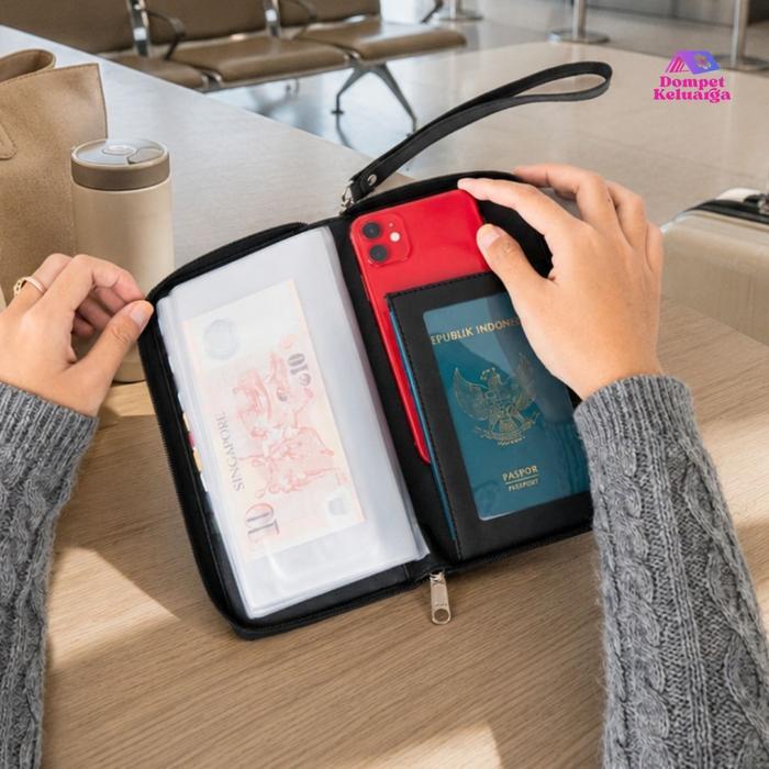 Promo Dompet Keluarga - Dompet Paspor Tempat Paspor Tiket Umroh Multifungsi Terlaris